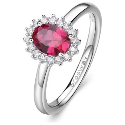Brosway prsteň Fancy Passion ruby BWFPR75