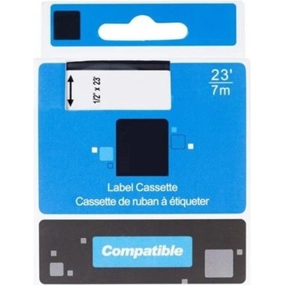 PRINTLINE kompatibilní páska s DYMO, 43610, S0720770,6mm,7m,černý tisk/průhl. podklad, D1 PLTD26