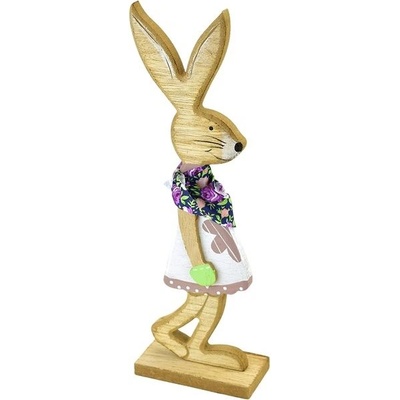 Dommio Zajačica s fialovou šatkou, 24 cm