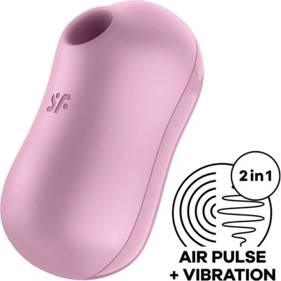 Satisfyer Засмукващ клиторстимулатор с вибрации Cotton Candy