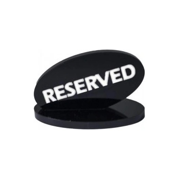Image 1 of Alkan - Акрилна табелка "RESERVE" черна - (ZCP 756) (0136707)