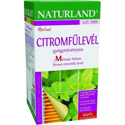 Naturland Porciovaný čaj Medovka lekárska list 25 ks