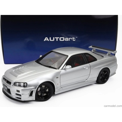 Autoart Nissan Skyline Gt r r34 Z tune 2002 Strieborná 1:18