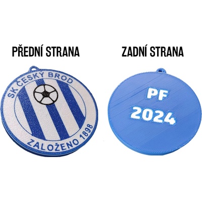 Medaile 3D tisk Velikost