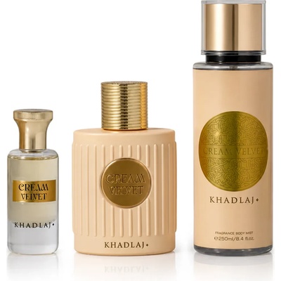 Khadlaj Cream Velvet Gift Set