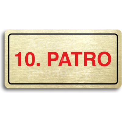 ACCEPT Piktogram 10. PATRO - zlatá tabulka - barevný tisk