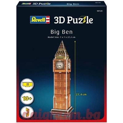 Revell 3D пъзел Revell 00120 - Биг Бен (R00120)