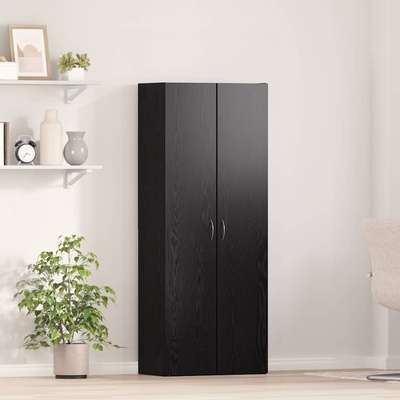 vidaXL Офис шкаф Черния дъб 60 x 32 x 152, 5 см Инженерно дърво (3365560)