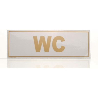 Traiva s.r.o WC - označení toalety, Samolepka 290 x 100 mm Varianty: WC - označení toalety, Samolepka 290 x 100 mm, Kód: 20164