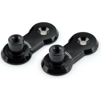 Adjustable footpegs relocation adaptors kit PUIG 3839N 40mm černý