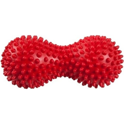 Pilo Rehabilitačná a masážna loptička Peanut II, 17 x 8 cm červená
