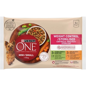 ONE Mini/small Weight Control chicken & turkey 4x85 g