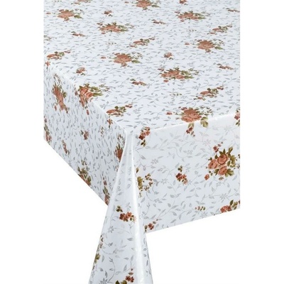 Obrus PVC 3581400, metráž, 20 m x 140 cm, ružičky s popínavými lístkami, IMPOL TRADE