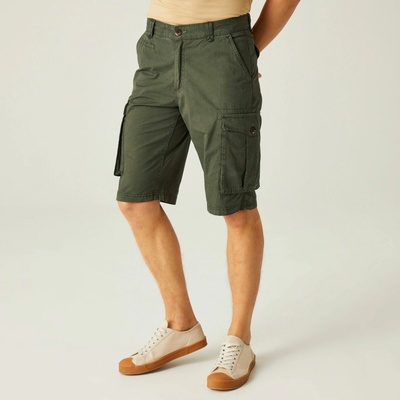 Regatta pánské bavlněné kraťasy Shorebay Short RMJ221 khaki