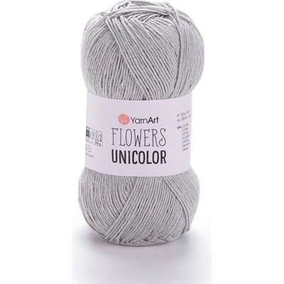 Yarn Art Flowers Unicolor 741 světle šedá