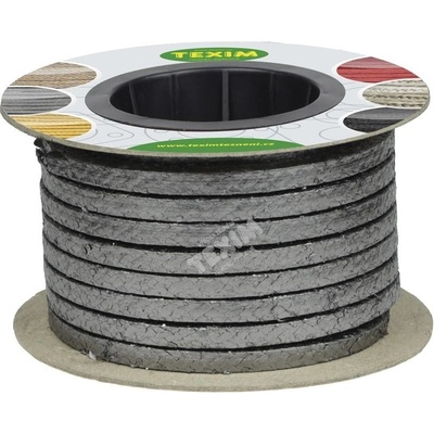TEXIM Těsnící šňůra grafit s inconelem GI306 - 10x10mm