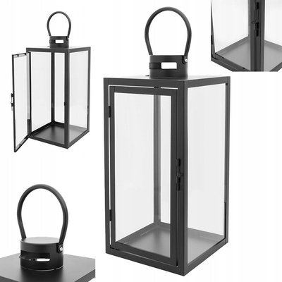 Lucerna Altom Design kovová, sklo 44 cm
