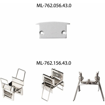 ML-761.056.43.2 Vestavný hliníkový profil VA 30x14mm, včetně mléčného difuzoru, 2m