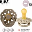 Bibs Boheme přírodní kaučuk 2ks vanilla dark oak