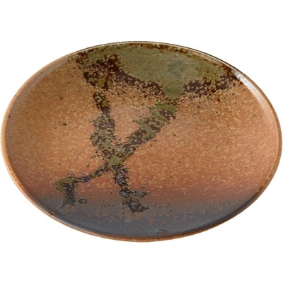 MIJ Jídelní talíř WABI SABI 25 cm hnědá keramika