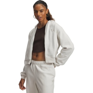 Under Armour Дамско поларено горнище с цип Under Armour Womens Icon Vida Full Zip Fleece Hoodie - White
