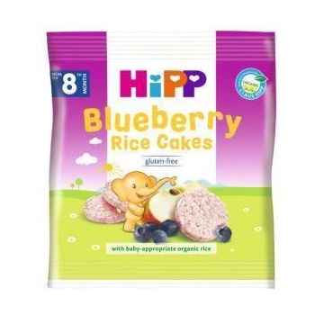 HiPP Оризови бисквити Hipp, Ориз и боровинки, 30 гр, 8+ месеца, 9062300132684