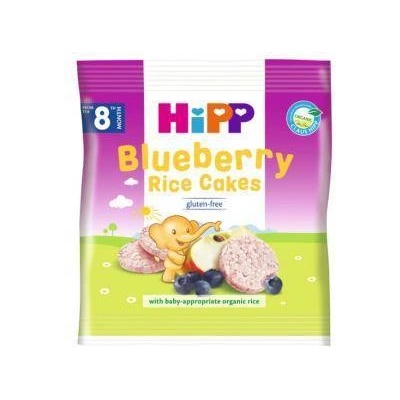 HiPP Оризови бисквити Hipp, Ориз и боровинки, 30 гр, 8+ месеца, 9062300132684