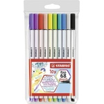 STABILO Комплект флумастери, Stabilo, Pen 68 Brush, 10 цвята (ST568/10-11)