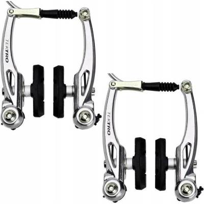 Brzdy V-brake komplet přední + zadní stříbrný 110 mm Tektro 855AL slr set – Zboží Dáma