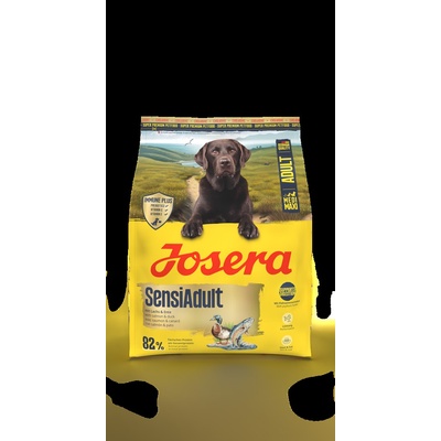 Josera SensiAdult - суха храна за кучета с патица и сьомга за чувствително храносмилане, 900 гр