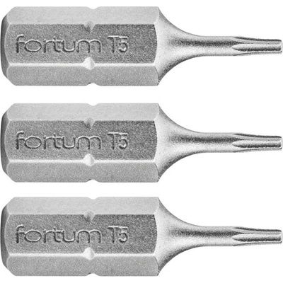 Fortum Връх FORTUM TORX, комплект от 3, T 5 x 25 мм, S2 4741405 (4741405)