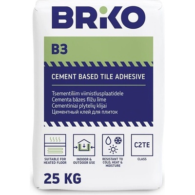 BRIKO Lepidlo na dlaždice B3 Plus 25 kg
