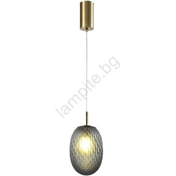 EUROLAMP Пендел 1xE14/25W/230V сив Ø 15 см (EU0319)
