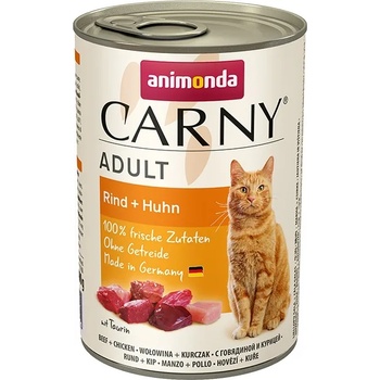 Animonda - Carny Beef Chicken - Консерва за котки с пилешко и телешко месо, 3 броя х 400 гр
