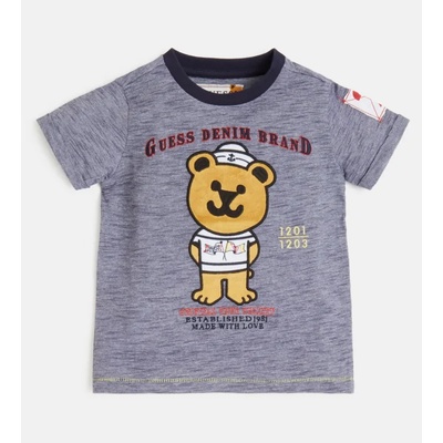 GUESS Блуза с къс ръкав с плюшено мече за момче Guess