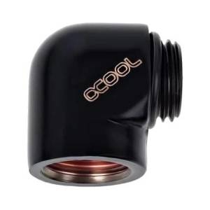 Alphacool L-конектор Alphacool HF, G1/4 външна - вътрешна резба, Черен мат (AC-64213) - tehnik