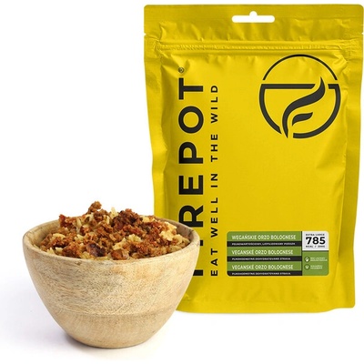 Firepot Веганска паста orzo bolognese, 135g (PL-VORZO-REG-YELL)