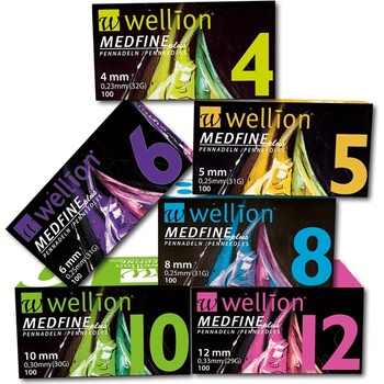 WELLION Medfine Plus Игли за инсулинови писалки 5mm / 0, 25mm (31G) 100броя