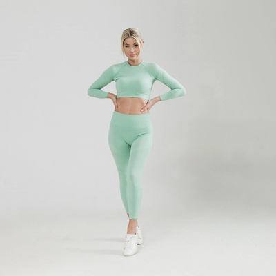 Dámske Tričko BODYDRY OLIVIA CROP LS MT OLICRLS-MT tyrkysová