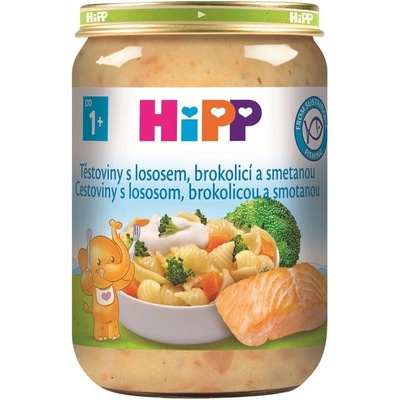 HiPP Cestoviny s lososom brokolicou a smotanou 250 g