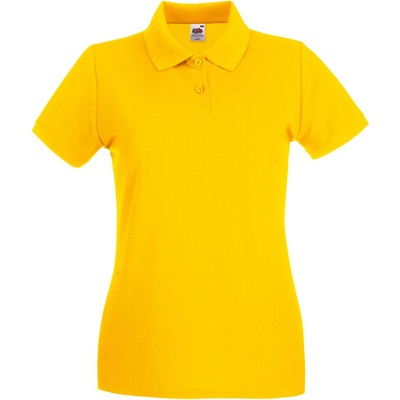 Fruit of the Loom LADY-FIT PREMIUM POLO / Дамска поло тениска с къс ръкав - слънчогледово/жълто XXL (163030a3905)