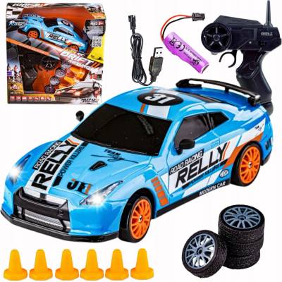 HB Toys Dálkově ovládané autodrift 4x4 2,4 GHz, měřítko modré 1:24