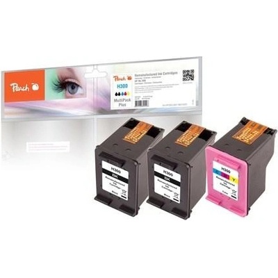 Peach HP PI300-560, No. 300, MultiPack Plus, 2x4,3, 1x9 ml kompatibilní černá/CMY