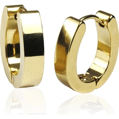 BM Jewellery Náušnice gold z chirurgické oceli S276045