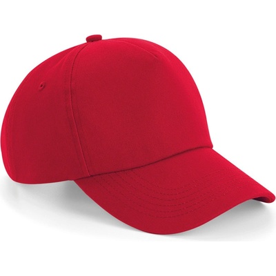 Beechfield B 25 Authentic 5 panelová COT53002524899-classic red Červená