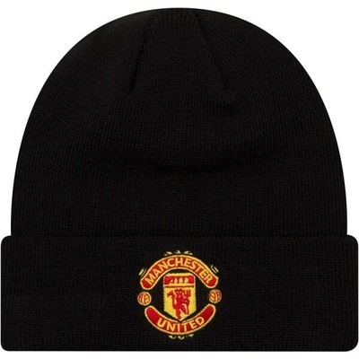 New Era Essentialy Cuff beanie Manchester United čiapka čierna