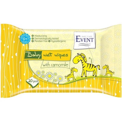 Event Мокри кърпички с лайка Event, 72 броя (2EVBE04ECOCAM0072A)