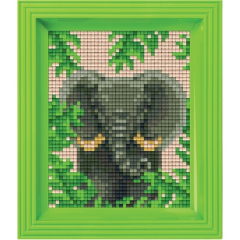 Image 1 of Pixelhobby Мозайка с рамка и пиксели Classic, Pixelhobby - Слон (31434)