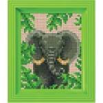 Pixelhobby Мозайка с рамка и пиксели Classic, Pixelhobby - Слон (31434)