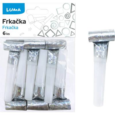 LUMA Frkačka holografická stříbrná, 6 ks